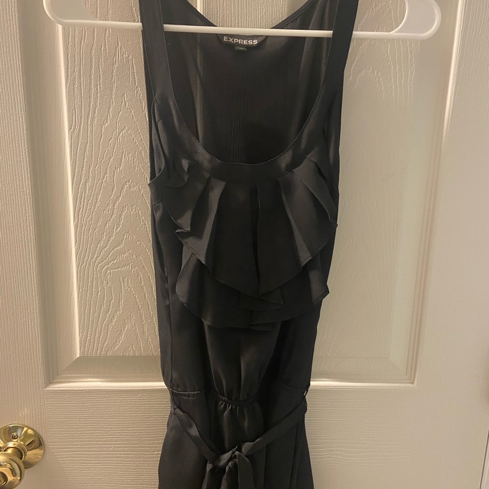 Express Black Ruffle Dress